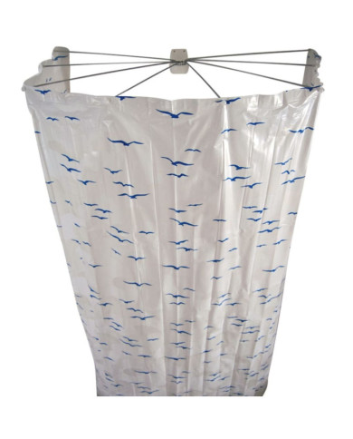 RIDDER Cabine de douche Ombrella 200 cm Bleu 58203 | Mobilier & Déco