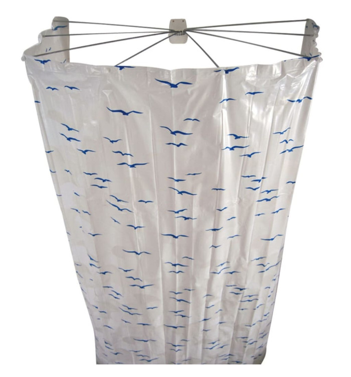RIDDER Cabine de douche Ombrella 200 cm Bleu 58203 | Mobilier & Déco
