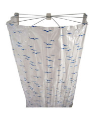 RIDDER Cabine de douche Ombrella 200 cm Bleu 58203 | Mobilier & Déco