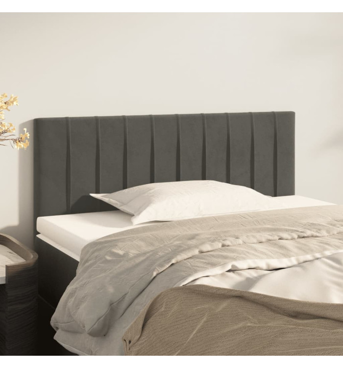 Tête de lit Gris foncé 90x5x78/88 cm Velours | Mobilier & Déco