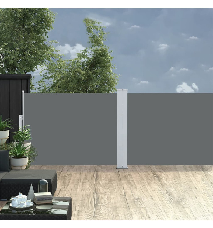 Auvent latéral rétractable Anthracite 120 x 1000 cm | Mobilier & Déco