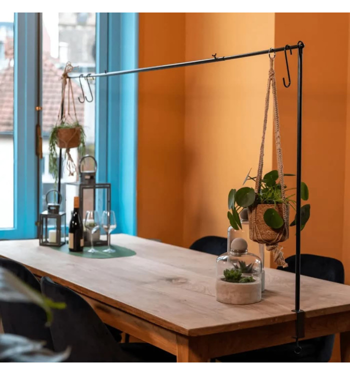 Esschert Design Tige de table décorative avec pince noir | Mobilier & Déco