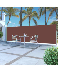 Auvent latéral rétractable 160 x 500 cm Marron | Mobilier & Déco