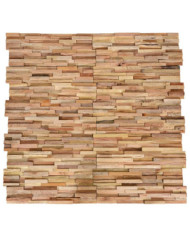 Panneaux de revêtement mural 3D 10 pcs 1,08 m² Bois de teck | Mobilier & Déco