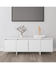 Meuble TV Blanc 120x30x40,5 cm Bois d'ingénierie | Mobilier & Déco