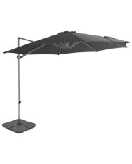 Parasol de jardin avec base portable anthracite | Mobilier & Déco