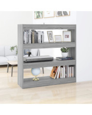 Bibliothèque/Séparateur de pièce sonoma gris 100x30x103 cm | Mobilier & Déco