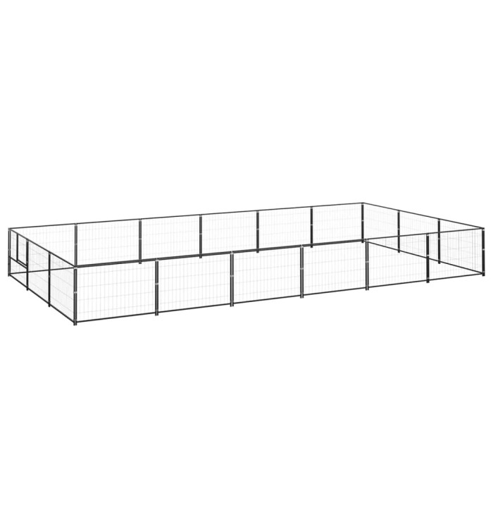 Chenil Noir 18 m² Acier | Mobilier & Déco