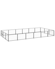 Chenil Noir 18 m² Acier | Mobilier & Déco