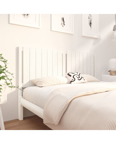 Tête de lit blanc 165,5x4x100 cm bois massif de pin | Mobilier & Déco