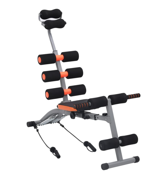 Appareil d'exercices abdominaux en L avec cordes élastiques | Mobilier & Déco