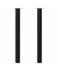 Pied de table télescopique 2 pcs Noir 710 mm - 1100 mm | Mobilier & Déco