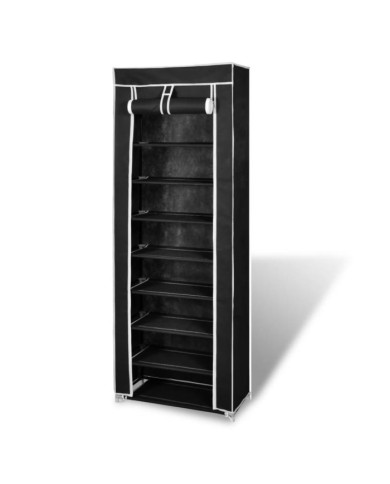 Porte-chaussures étagères 162 x 57 x 29 cm Noir | Mobilier & Déco