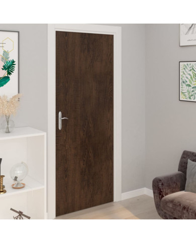 Films autoadhésifs pour portes 4 pcs Chêne foncé 210x90 cm PVC | Mobilier & Déco