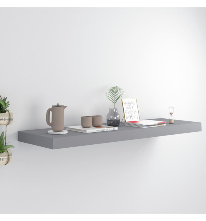 Étagère flottante murale gris 80x23,5x3,8 cm MDF | Mobilier & Déco