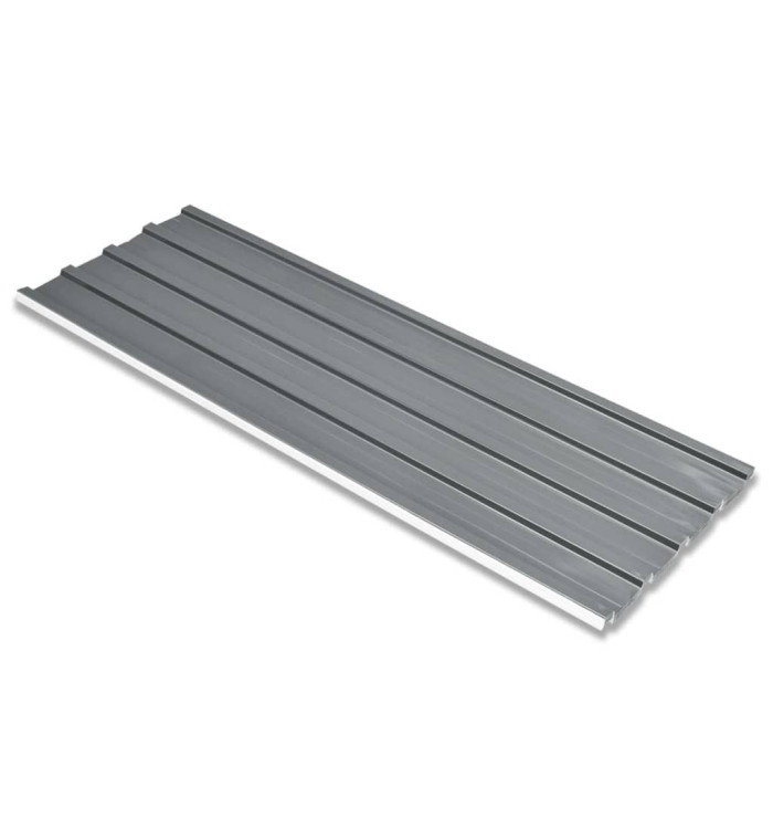 Tôle en acier galvanisé 12 pièces Gris | Mobilier & Déco
