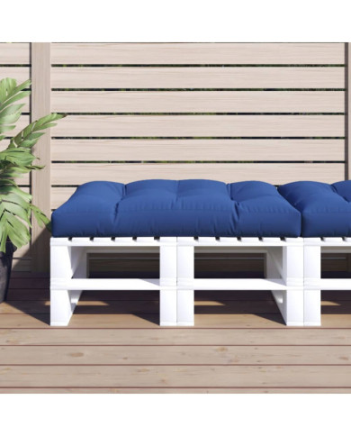 Coussin de palette bleu royal 120x80x12 cm tissu | Mobilier & Déco