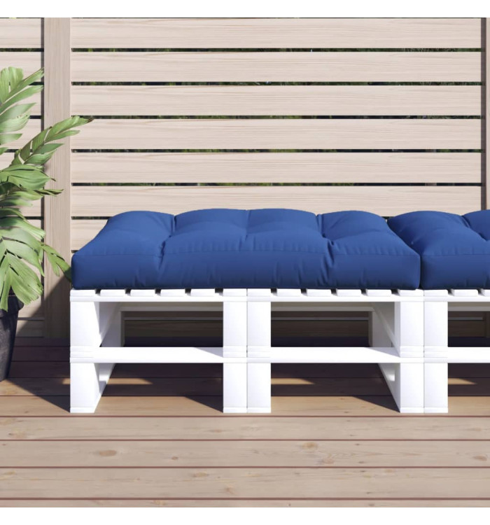 Coussin de palette bleu royal 120x80x12 cm tissu | Mobilier & Déco
