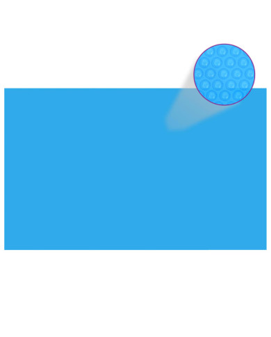 Bâche de piscine rectangulaire 260 x 160 cm PE Bleu | Mobilier & Déco