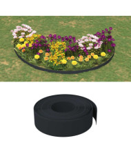 Bordures de jardin 2 pcs noir 10 m 15 cm polyéthylène | Mobilier & Déco