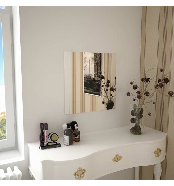 Miroir mural carré 50 x 50 cm Verre | Mobilier & Déco