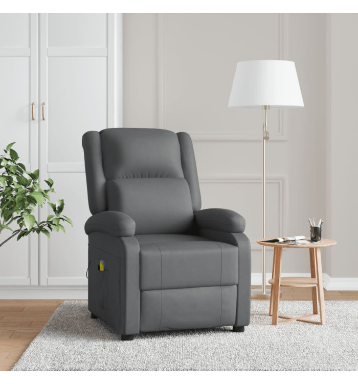 Fauteuil de massage Gris Similicuir | Mobilier & Déco