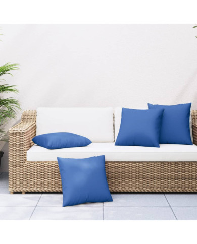 Coussins de canapé 4 pcs bleu royal 50x50 cm tissu | Mobilier & Déco