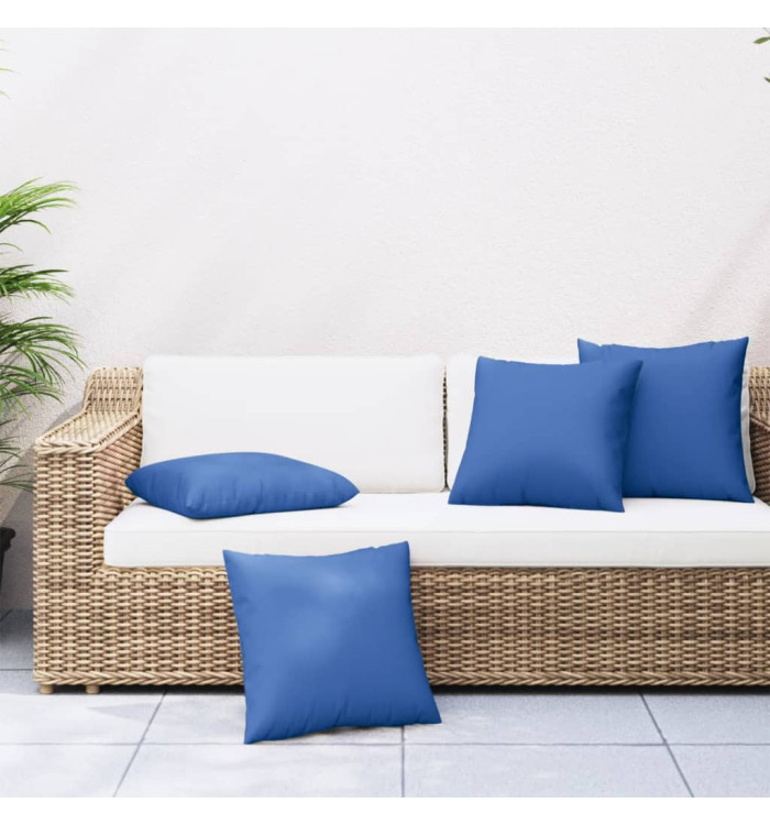 Coussins de canapé 4 pcs bleu royal 50x50 cm tissu | Mobilier & Déco