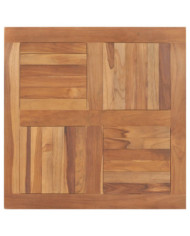 Dessus de table Bois de teck solide Carré 80x80x2,5 cm | Mobilier & Déco