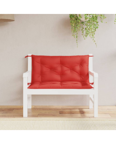 Coussins de banc jardin lot de 2 rouge 100x50x7 cm tissu Oxford | Mobilier & Déco