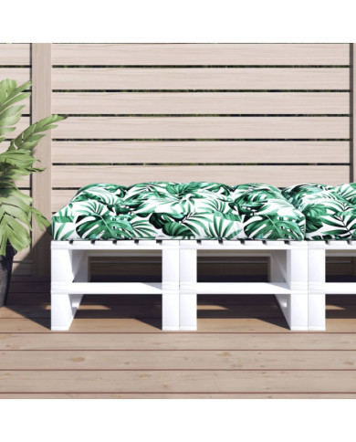 Coussin de palette vert 120x80x12 cm tissu | Mobilier & Déco