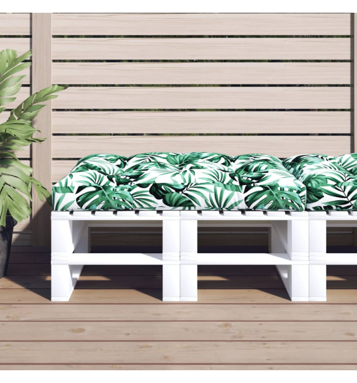 Coussin de palette vert 120x80x12 cm tissu | Mobilier & Déco