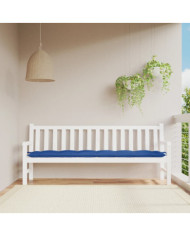 Coussin de banc de jardin bleu royal 200x50x7 cm tissu oxford | Mobilier & Déco