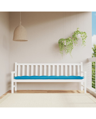 Coussin de banc de jardin bleu clair 200x50x7 cm tissu oxford | Mobilier & Déco