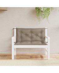 Coussins de banc jardin lot de 2 taupe 100x50x7 cm tissu Oxford | Mobilier & Déco