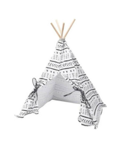 Pets Collection Tente pour animaux de compagnie Tipi Toile 56x56x74 cm | Mobilier & Déco