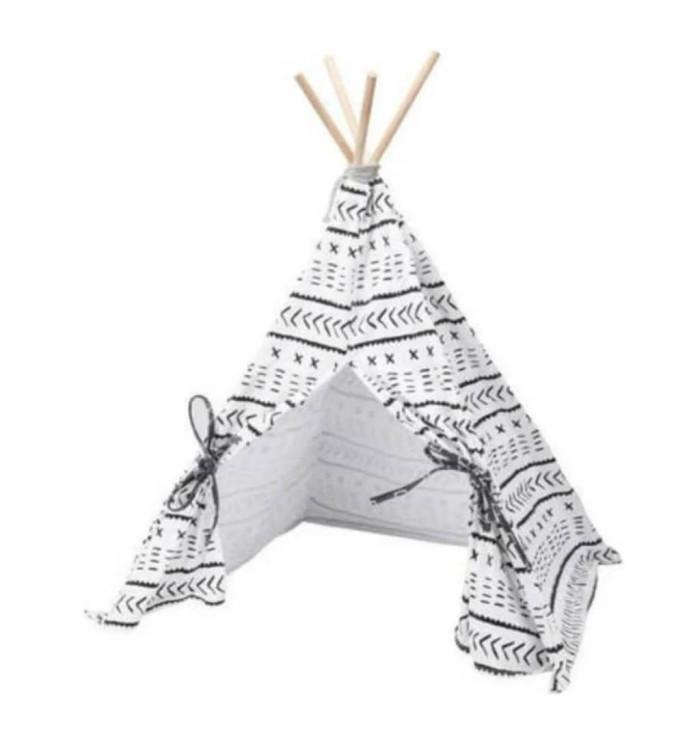 Pets Collection Tente pour animaux de compagnie Tipi Toile 56x56x74 cm | Mobilier & Déco