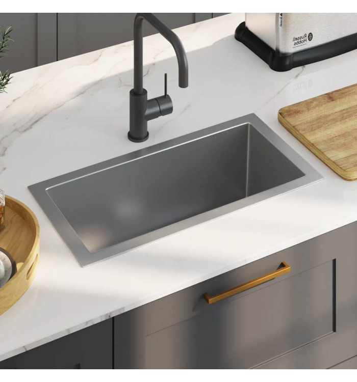 Évier de cuisine fait main Acier inoxydable | Mobilier & Déco