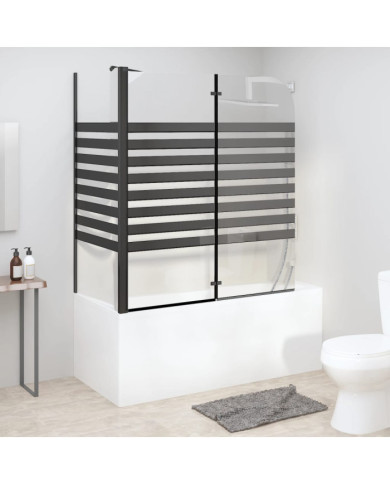 Cabine de douche à rayures 120x68x130 cm Verre trempé | Mobilier & Déco
