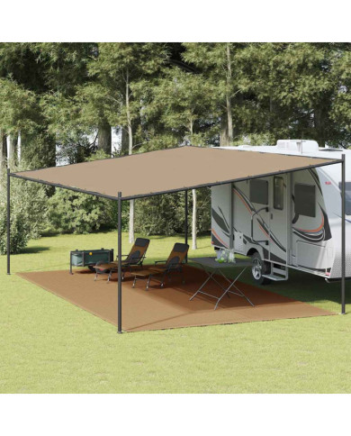 Tapis de tente 400x600 cm Taupe | Mobilier & Déco