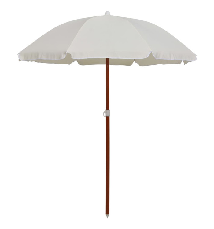 Parasol de jardin avec mât en acier 180 cm Sable | Mobilier & Déco