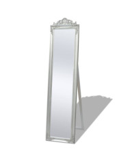 Miroir sur pied Style baroque 160x40 cm Argenté | Mobilier & Déco