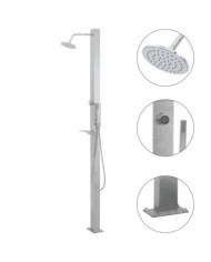 Douche d'extérieur Acier inoxydable Droit | Mobilier & Déco