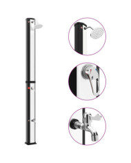 Douche solaire d'extérieur avec pomme de douche et robinet 35 L | Mobilier & Déco