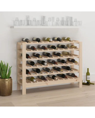 Casier à vin 109,5x30x82 cm Bois de pin massif | Mobilier & Déco