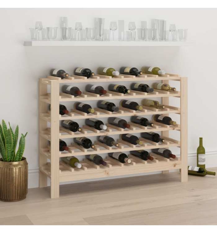 Casier à vin 109,5x30x82 cm Bois de pin massif | Mobilier & Déco