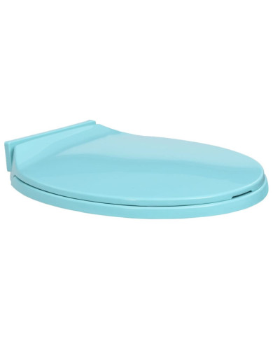 Siège de toilette à fermeture en douceur Vert Ovale | Mobilier & Déco