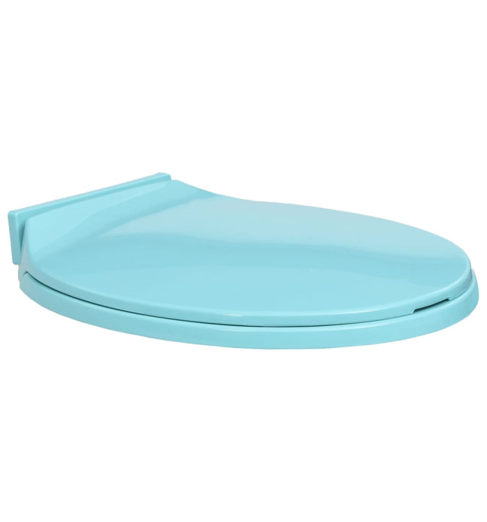 Siège de toilette à fermeture en douceur Vert Ovale | Mobilier & Déco