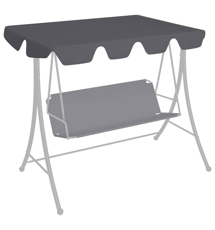 Toit rechange balançoire anthracite 150/130x105/70 cm | Mobilier & Déco