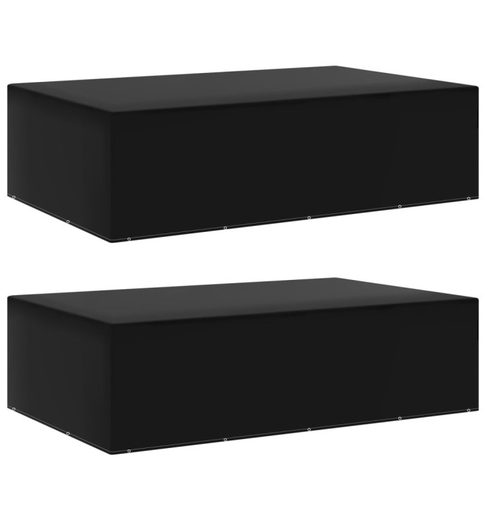 Housses de salon de jardin 2 pcs 12 œillets 325x205x90 cm | Mobilier & Déco
